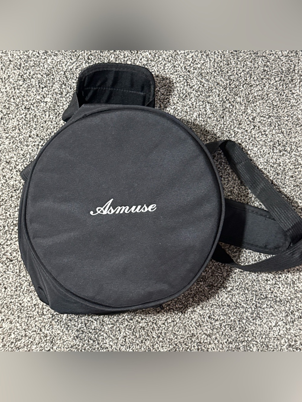 Asmuse 10” Padded Circular Front Zip Tongue Drum Instrument Carry Case Cover